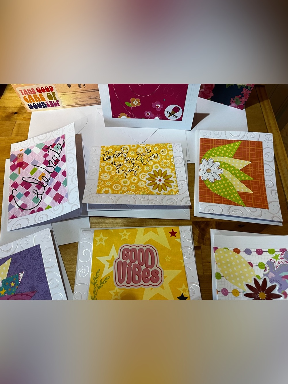 10 Hand crafted Cards - Picture 4 of 7